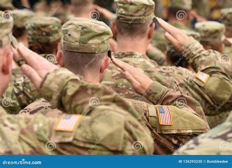 An image of an Army personnel saluting