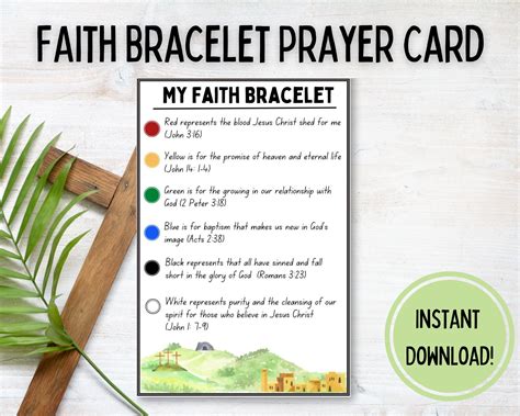 Salvation Bracelet Cards