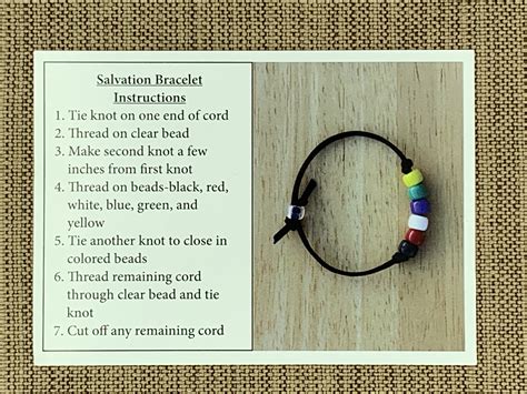 Salvation Bracelet Color Meaning