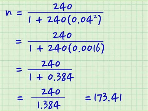 Sample size calculation formula PDF