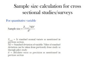 Sample Size Calculator for Cross-Sectional Study