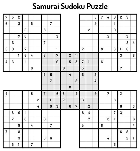 Samurai Sudoku Games Example