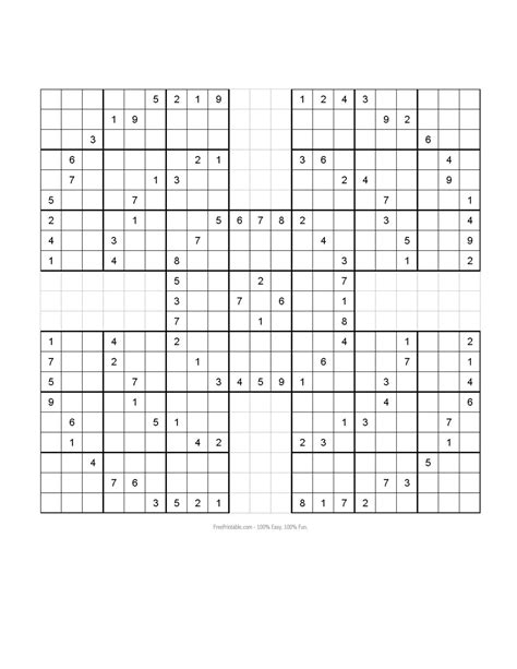 Samurai Sudoku Printable Puzzles