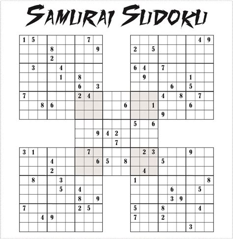 Samurai Sudoku Tools Example