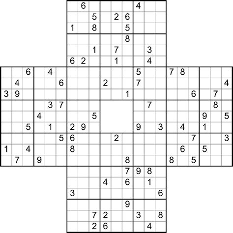 Samurai Sudoku Puzzle 4