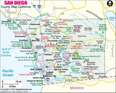 San Diego County Map