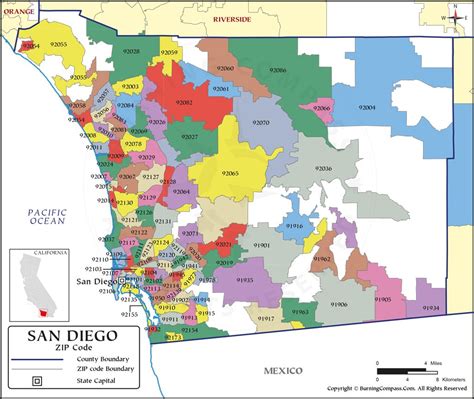 San Diego County Zip Code Map Applications