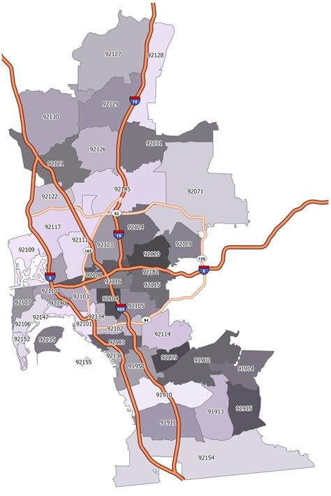 San Diego Zip Code Map Tools