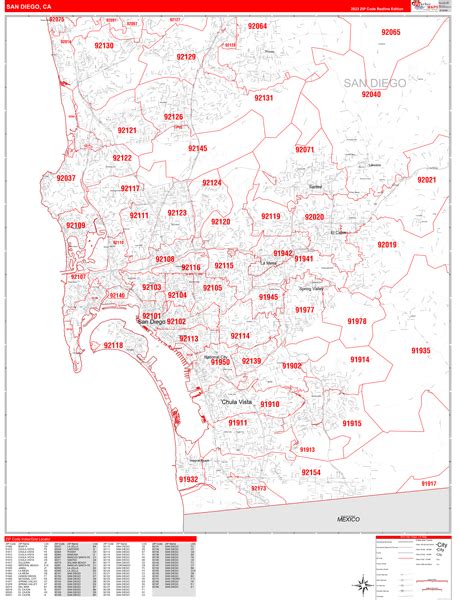 San Diego Zip Code Map