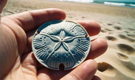 A sand dollar on the beach, symbolizing good fortune