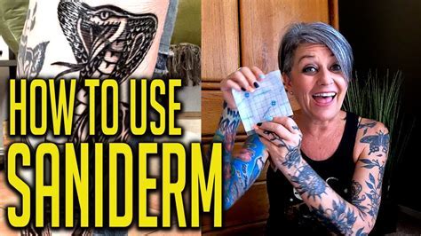 Saniderm tattoo aftercare product