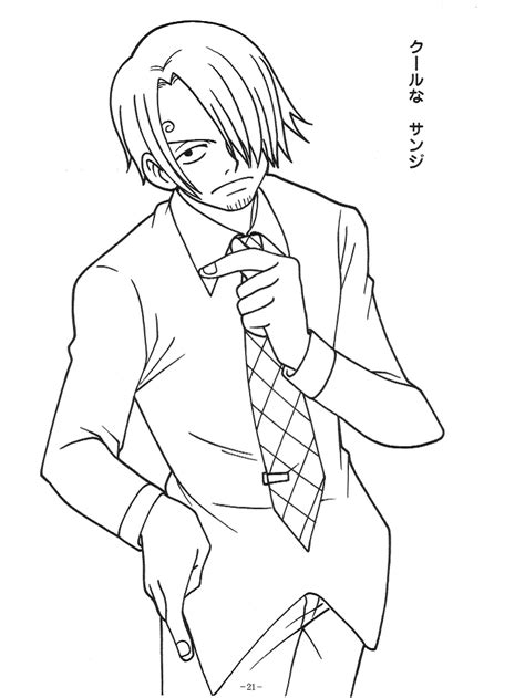 Sanji Coloring Page