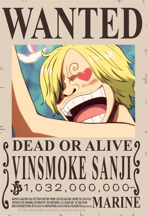 Sanji Wanted Poster