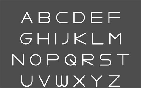 Sans-serif alphabet fonts