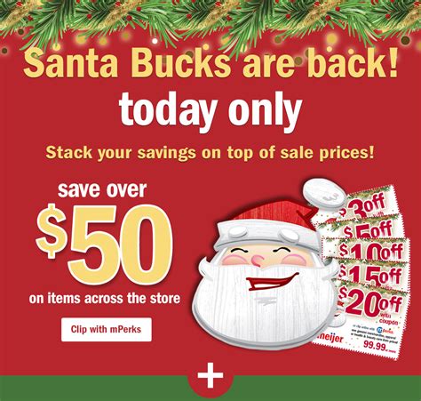 Meijer Santa Bucks Holiday Store