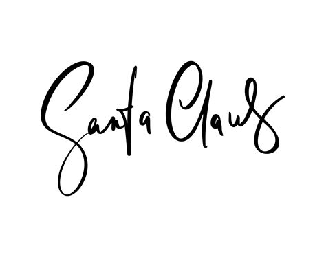 Santa Claus Signature