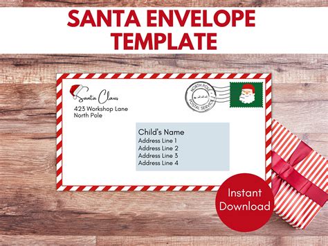 Santa Envelopes From The North Pole