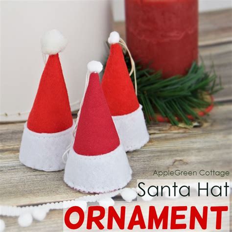 Santa Hat Ornament Template