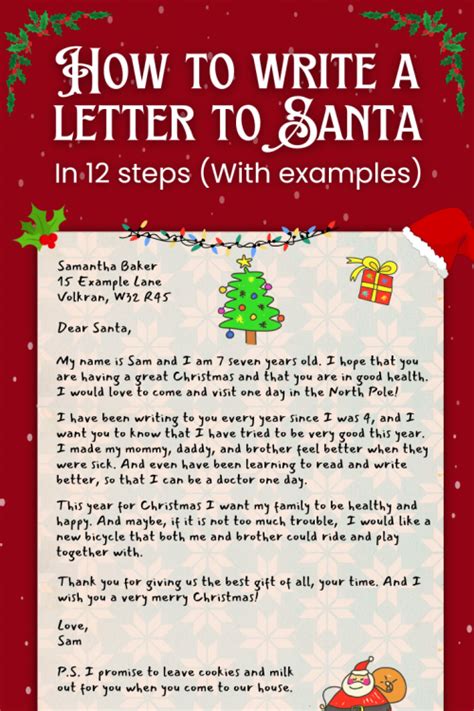 Tips for Writing a Great Dear Santa Letter