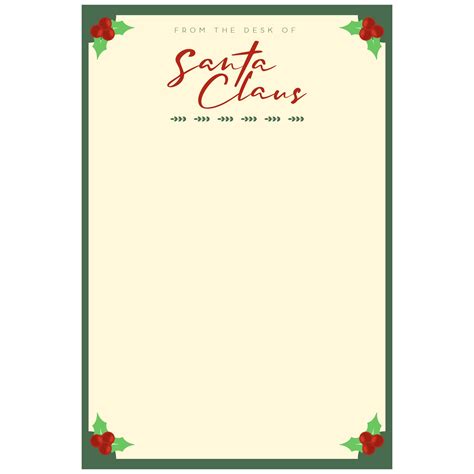 Santa Letterhead Printable 7