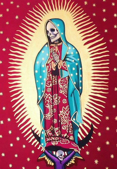 Traditional folk art Santa Muerte