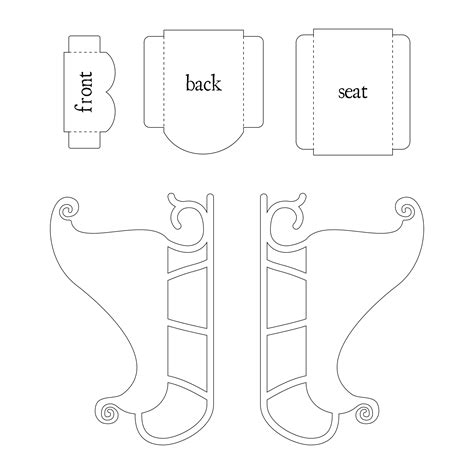 Santa Sleigh Template for Kids