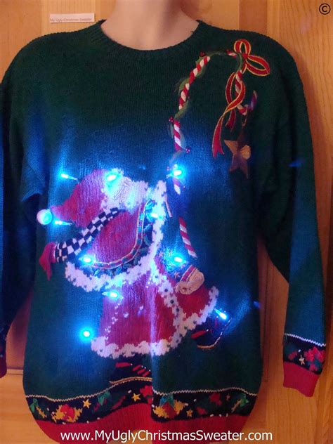 Santa Sweater with Lights