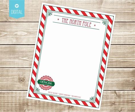 Santa's Workshop Letter Template