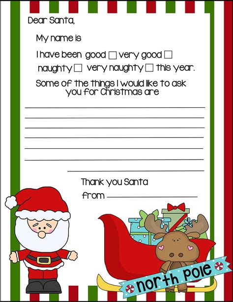 Santa's Free Printable Letter From The North Pole