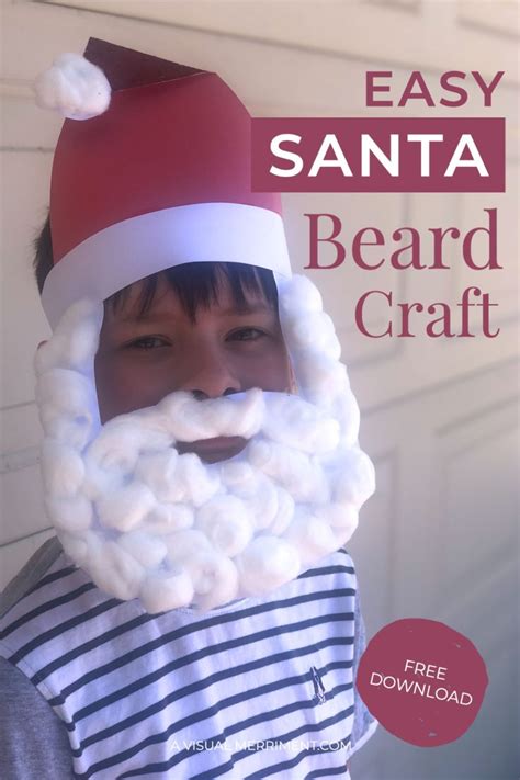 How to Make Your Santas Fuzzy Beard Craft