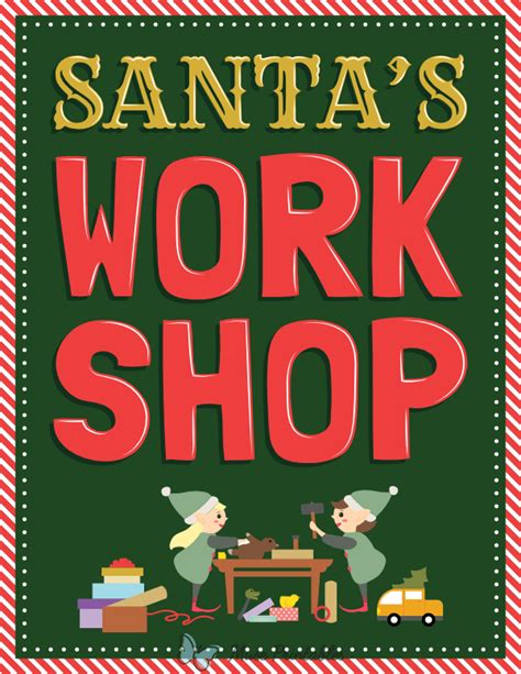 Santa's Workshop Printable