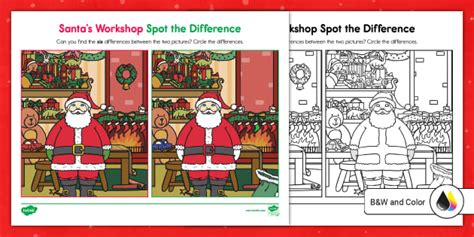 Santa's Workshop Spot the Difference