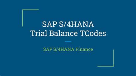 SAP Tcodes conclusion