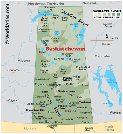 Map of Saskatchewan