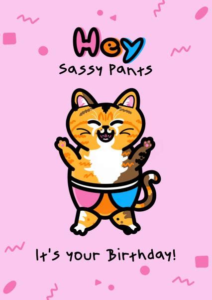 Sassy birthday girl card