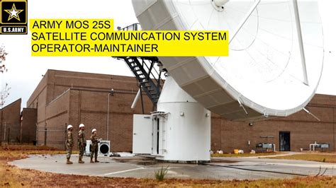 Satellite communications specialist working