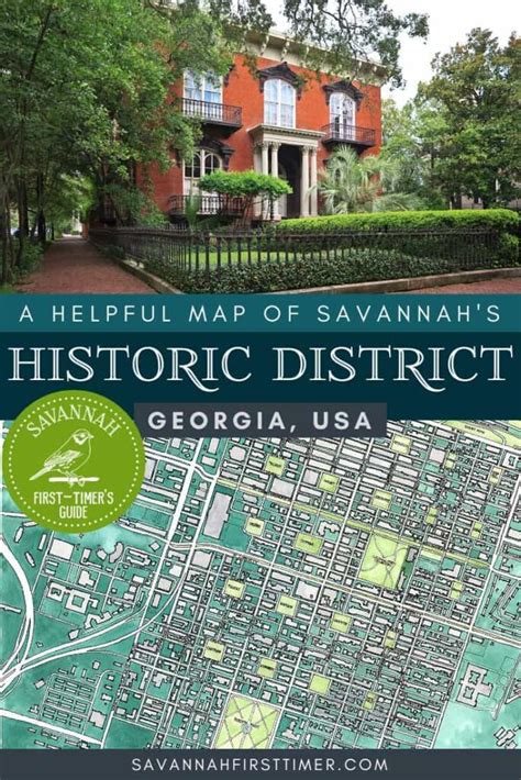 Savannah Historic District Map Printable