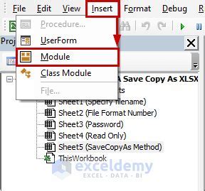 Save As Command in Excel