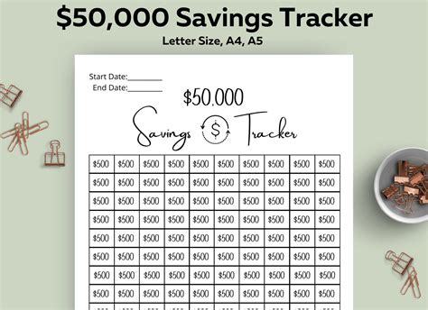 Save for a Goal Savings Tracker