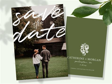 Save the Date Announcement Template Example 1