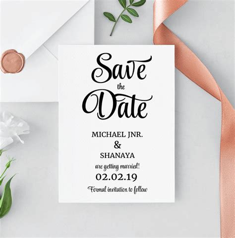 Save the Date Announcement Template Example 6