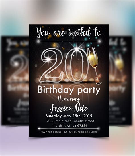 Save the Date Birthday Template 1