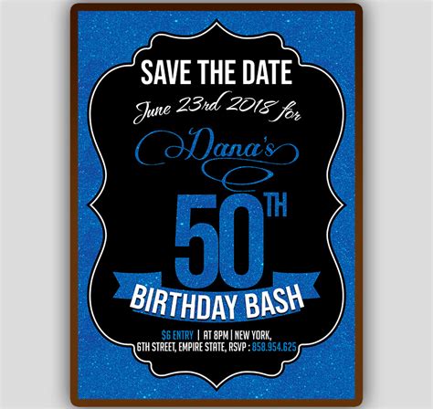 Save the Date Birthday Template 7