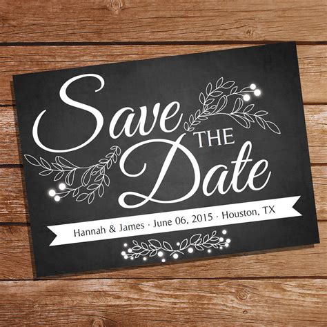 Unique and Whimsical Save the Date Card Template