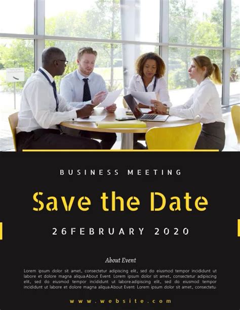 Save the Date Meeting Template