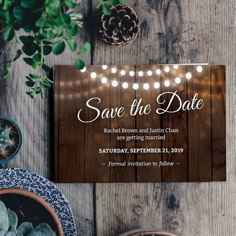 Save the Date Party Template Designs