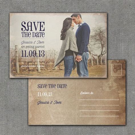 save the date postcard ideas