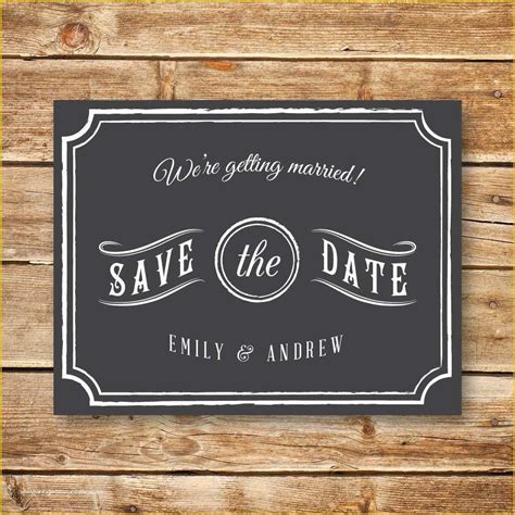 save the date template