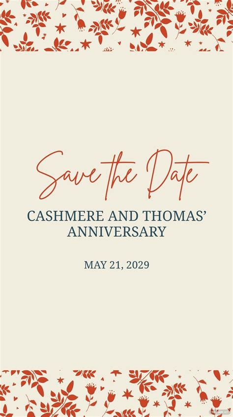 Save the Date Template PDF