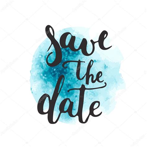 Watercolor-inspired save the date template